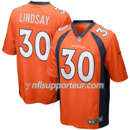Maillot Homme Denver Broncos Phillip Lindsay 30 Nike Orange
